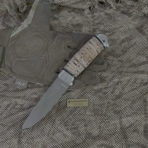 Нож «Царевич» рукоять: дюраль, береста