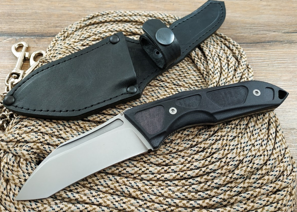 Нож тактический SARO Кром FIX сталь K110 черный G10