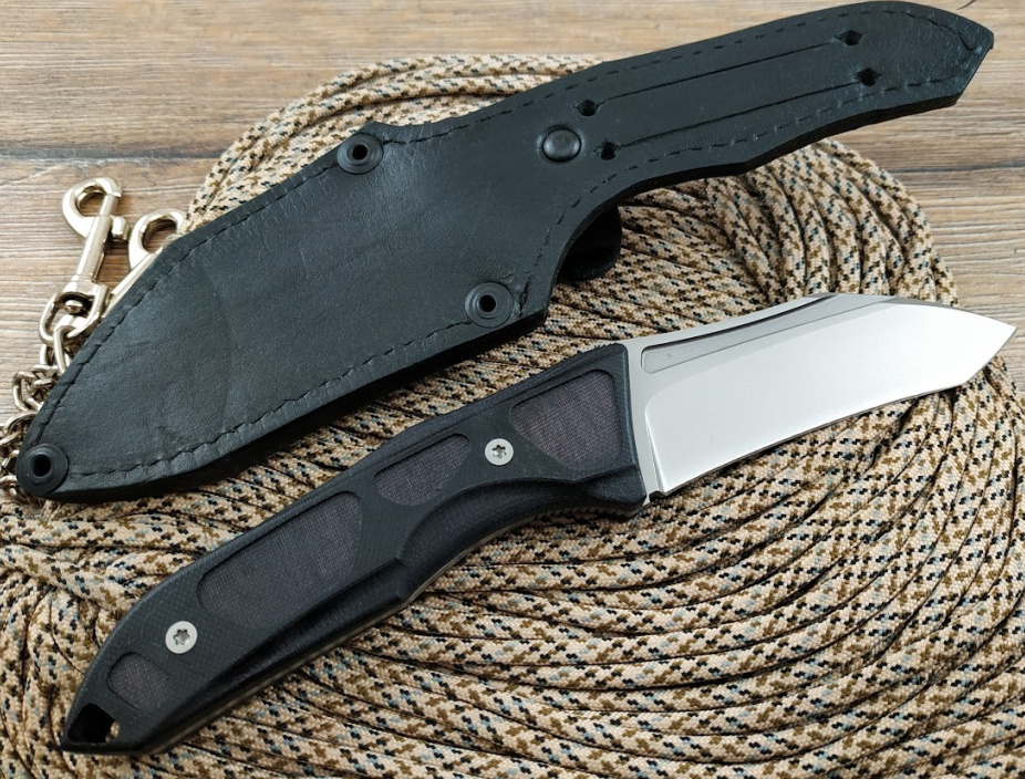 Нож тактический SARO Кром FIX сталь K110 черный G10