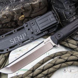 Тактический нож Senpai AUS-8 StoneWash Черный