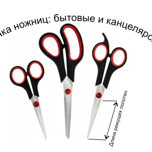 заточка Ножниц бытовых ( цена за 1 см длины двух режущих полотен )