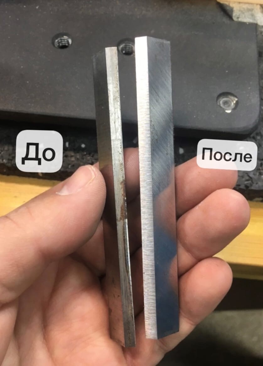 Заточка ножей рейсмуса, фуговальные (строгальные) за 1 см режущей кромки