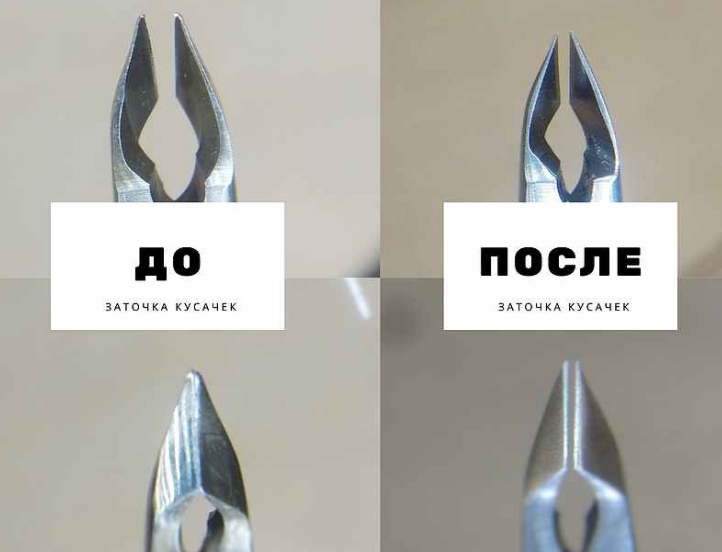 Заточка кутикульных кусачек
